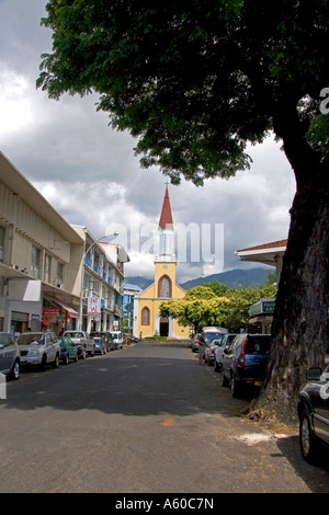 Cathédrale de Notre Dame une église catholique à Papeete sur l'île de Tahiti Banque D'Images