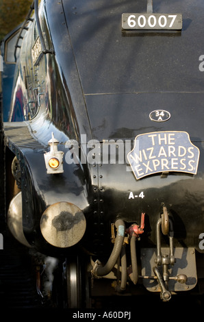 De près de l'avant du LNER Classe A4 Pacifique 4 6 2 Sir Nigel Gresley Banque D'Images