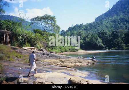 Situé au Sri Lanka pour le célèbre film Le pont de la Rivière Kwai Banque D'Images