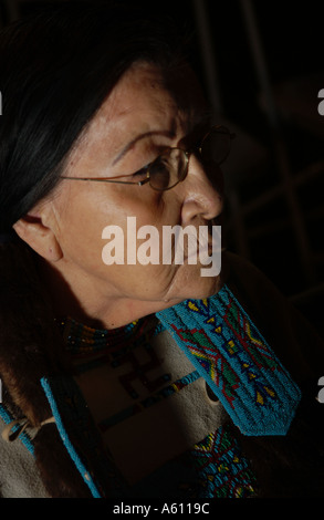 Les tribus indiennes du sud de la Californie à un Pow-wow à Indio en Californie Banque D'Images