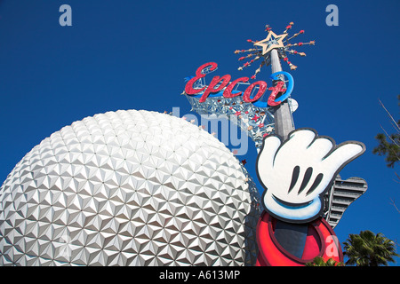 Spaceship Earth, EPCOT Center, Disney World, Orlando, Floride, USA Banque D'Images