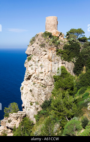 L'ancienne Torre del Verger de guet, Majorque, Baleares, Espagne Banque D'Images