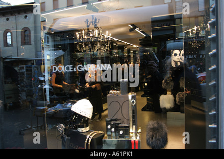 Dolce e Gabbana shop Corso Venezia Italie Lombardie Milan Banque D'Images
