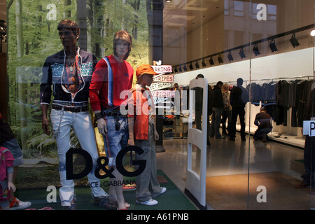 Dolce e Gabbana shop Corso Venezia Italie Lombardie Milan Banque D'Images