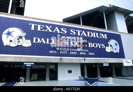 Sports professionnels célèbres à Irving au Texas de Dallas Texas Stadium accueil des Dallas Cowboys Banque D'Images