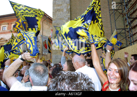 Bravio delle Botti fête Montepulciano Toscane Italie Banque D'Images