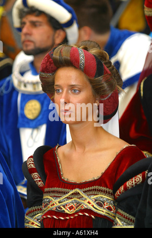 Bravio delle Botti fête Montepulciano Toscane Italie Banque D'Images