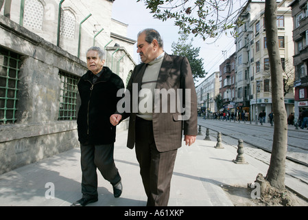 La vie dans les rues d'Istanbul, Turquie. Banque D'Images