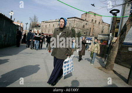 La vie dans les rues d'Istanbul, Turquie. Banque D'Images
