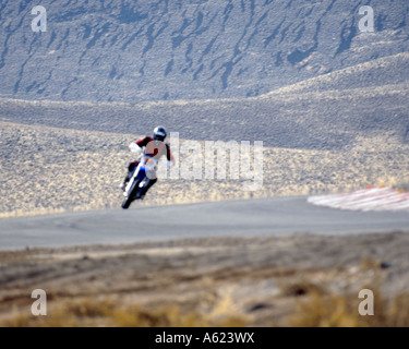 La pratique de la course de SuperCross Reno Fernley racetrack le 5 février 2007 Banque D'Images