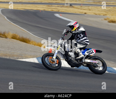 La pratique de la course de SuperCross Reno Fernley racetrack le 5 février 2007 Banque D'Images