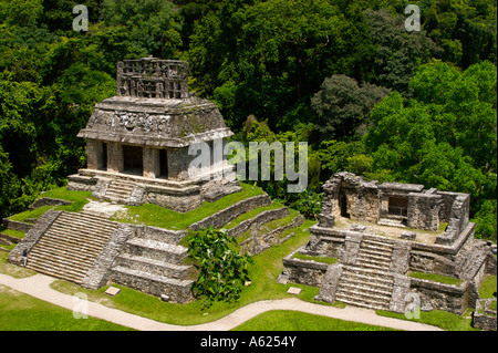 Ruines de Palenque au Mexique. Banque D'Images