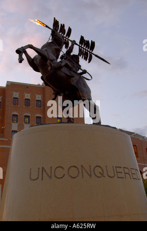 Statue de la Florida State University, mascotte de l'école au cours de match à domicile. Banque D'Images