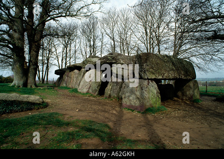 Essé (Ille-et-Vilaine), Dolmen de La Roche-aux-Fées Banque D'Images