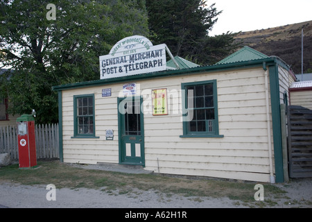 Vieux marchand général établi par 1871 Magasins Cardrona Hôtel Cardrona Valley Wanaka ile sud Nouvelle Zelande Banque D'Images