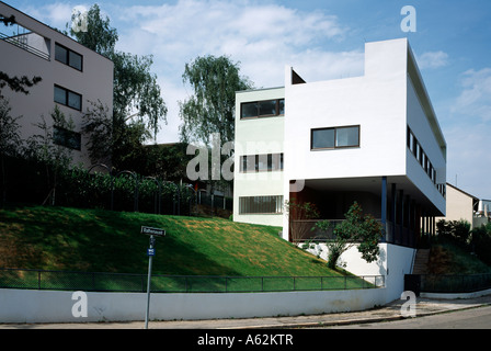 Stuttgart, Weissenhofsiedlung, Werkbundsiedlung, Häuser von Le Corbusier Banque D'Images