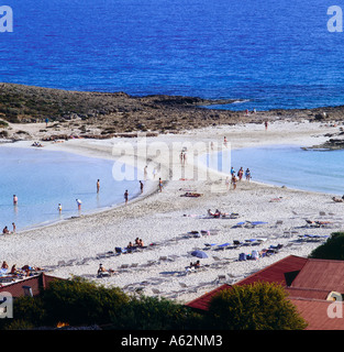 Portrait de touristes sur la plage, Ayia Napa, Chypre, Europe Banque D'Images