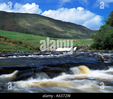 L'Irlande, dans le comté de Mayo leenane, ashleigh falls, rivière erriff, façon sauvage de l'Atlantique, la beauté dans la nature, Banque D'Images