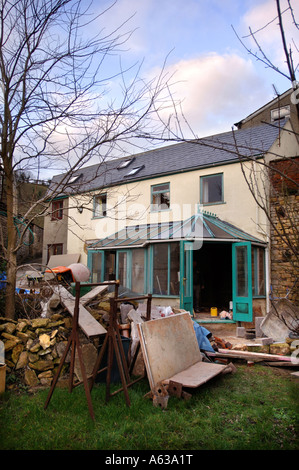 Un chalet EN RÉNOVATION UK Banque D'Images