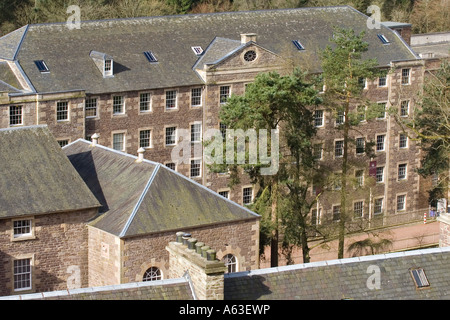 New Lanark Mill - Village de conservation historique Banque D'Images