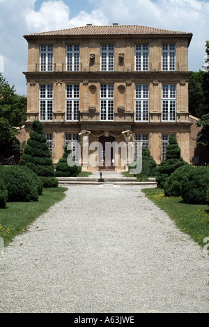 Façade d'immeuble, Pavillon Vendôme, Aix-En-Provence, Bouches-Du-Rhone, Provence-Alpes-Côte d'Azur, France Banque D'Images