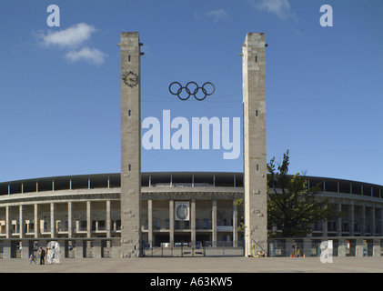 Entrée du Stade Olympique, Berlin, Allemagne Banque D'Images