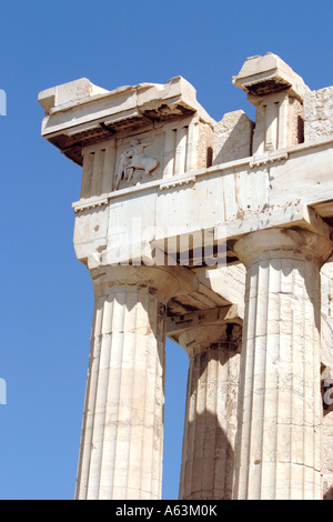 Temple d'Héphaïstos Héphaïstos ou Theseion Thission construit au 5ème siècle avant J.-C. L'ancienne Agora Athens Grèce Banque D'Images