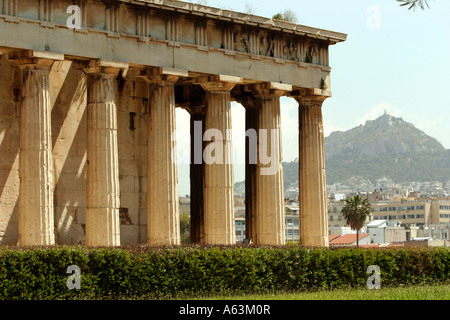 Temple d'Héphaïstos Héphaïstos ou Theseion Thission Banque D'Images