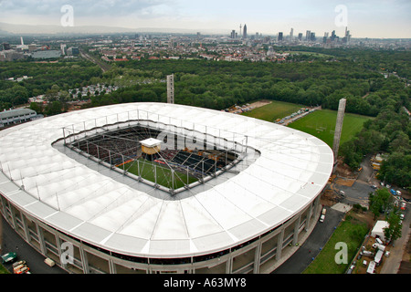 High angle view of stadium, Commerzbank-Arena, Francfort, Hesse, Allemagne Banque D'Images