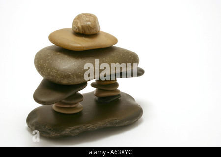 Close up sur un Inuskshuk l'Art Inuit Sculpture Banque D'Images