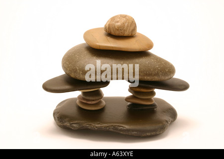 Close up sur un Inuskshuk l'Art Inuit Sculpture Banque D'Images