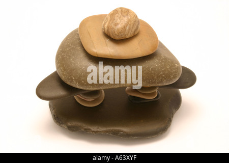 Close up sur un Inuskshuk l'Art Inuit Sculpture Banque D'Images