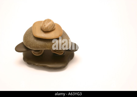 Close up sur un Inuskshuk l'Art Inuit Sculpture Banque D'Images