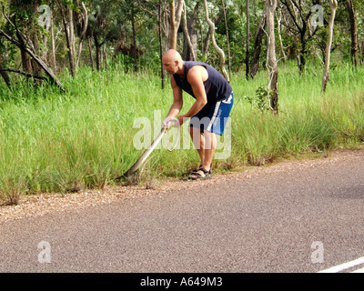Guide de serpent le Kakadu National Park Australie Territoire du Nord Banque D'Images