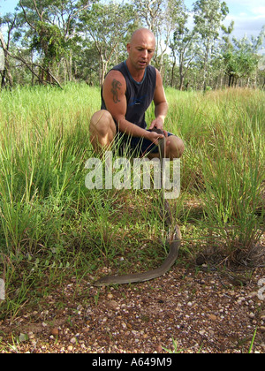 Guide de serpent le Kakadu National Park Australie Territoire du Nord Banque D'Images