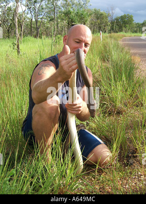 Guide de serpent le Kakadu National Park Australie Territoire du Nord Banque D'Images