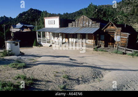 Villefantôme Silver City, Owyhee Mountains, North Carolina, USA Banque D'Images