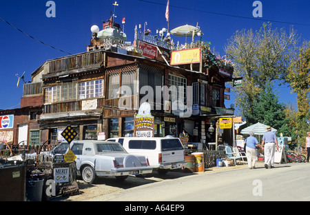 Dans l'historique de la maison folle villefantôme d'Idaho City, California, USA Banque D'Images