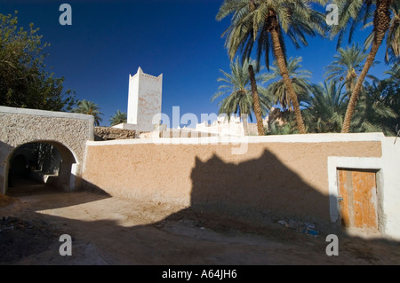 Palm Garden de Ghadamès, Ghadamis, site du patrimoine mondial de l'UNESCO, la Libye Banque D'Images