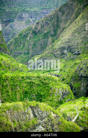 Cirque de Mafate - Ile de la réunion. Banque D'Images