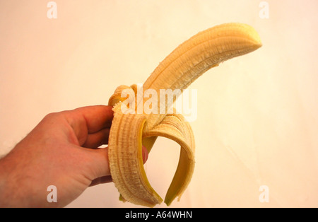 La main de bananes Banque D'Images