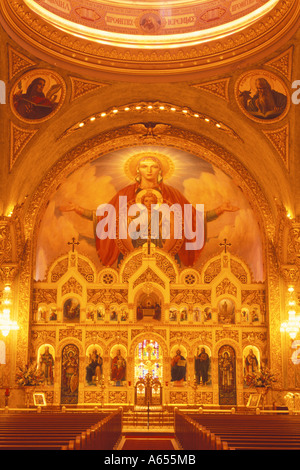 La cathédrale orthodoxe grecque Saint Sophia Los Angeles California USA Banque D'Images