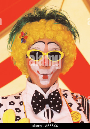 Clown à la Grande Parade du Cirque Milwaukee Wisconsin United States Banque D'Images