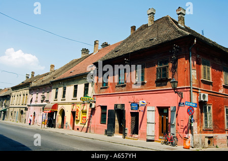 Maisons de la vieille ville de Novi Sad Banque D'Images