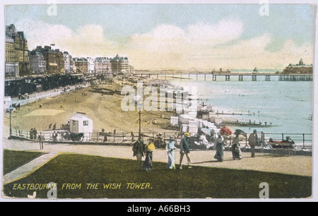 La plage d'Eastbourne 1906 Banque D'Images