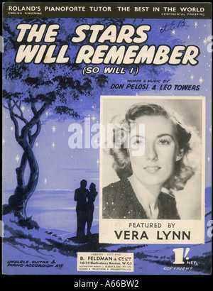 Vera Lynn stars chanson Banque D'Images