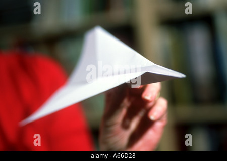 Avion de papier Banque D'Images
