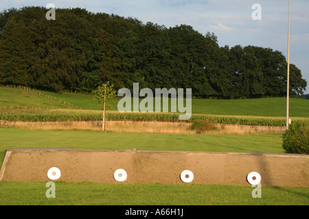 Des cibles au stand de tir tir à l'ARC Banque D'Images