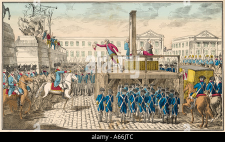 Louis XVI exécuté droit Banque D'Images