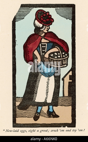 Vendeur Oeufs Londres Banque D'Images